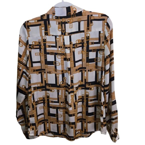 Outback Red Stunning Equestrian Button Down Blouse Size M - Picture 2 of 6